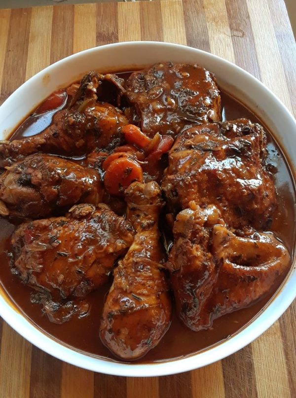 Brown Stew Chicken (Cayman Style)