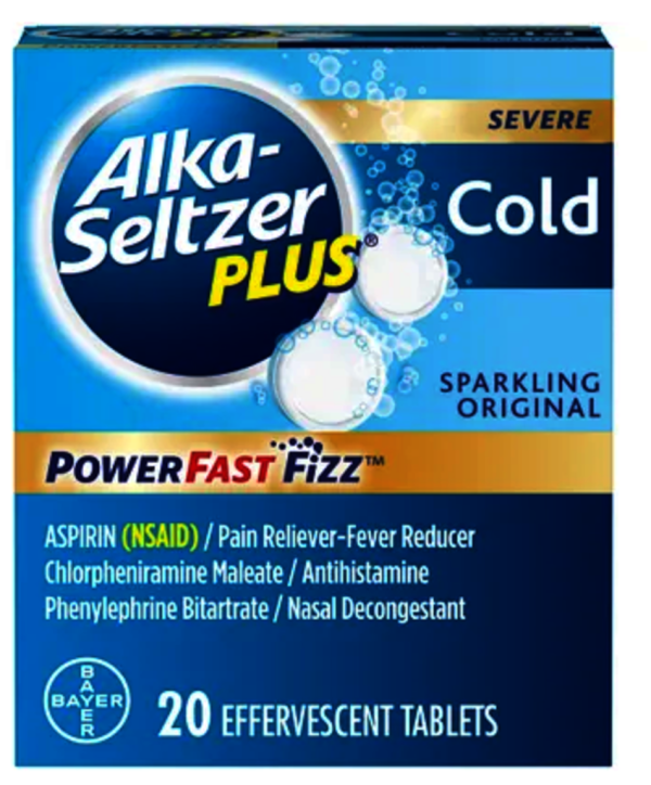 ALKA SELTZER COLD FIZZ ORIGINAL 20CT/1