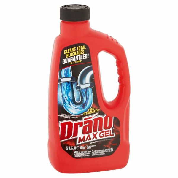 DRANO PLUS LIQUID CLOG REMOVER 32OZ/12