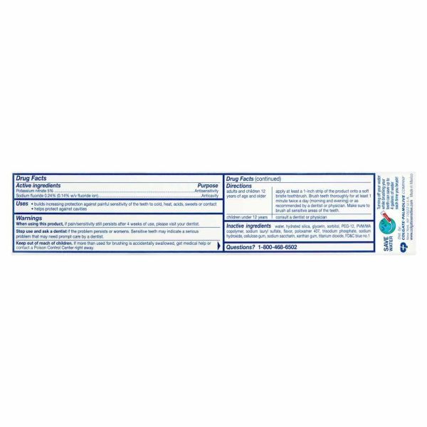COLGATE SENS WHITE T/P 6OZ/1