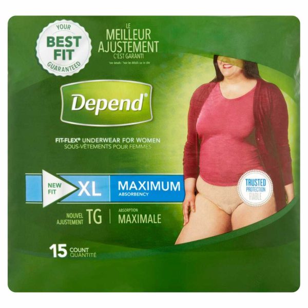 DEPEND FIT FLEX FEMALE XL 15CT/1