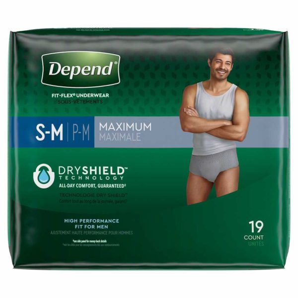 DEPEND FIT FLEX MALE S TO M 19CT/1