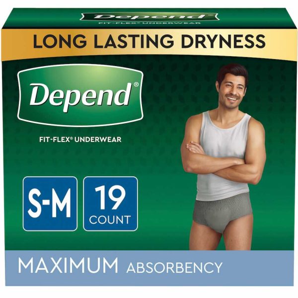 DEPEND FIT FLEX MALE S TO M 19CT/1