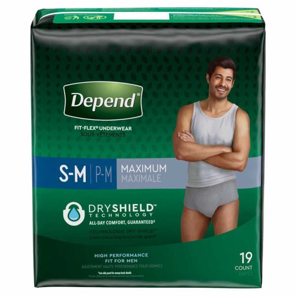 DEPEND FIT FLEX MALE S TO M 19CT/1