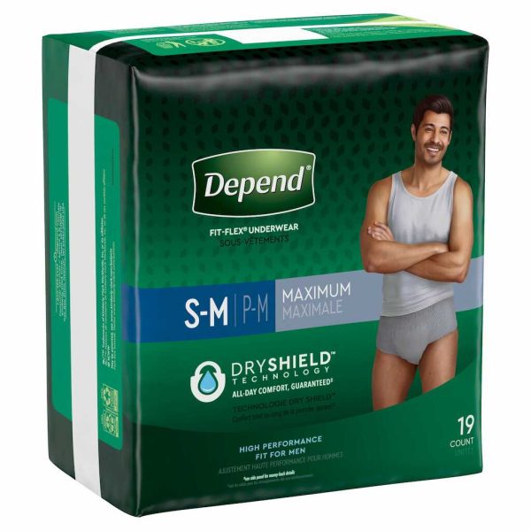 DEPEND FIT FLEX MALE S TO M 19CT/1