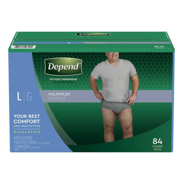 DEPEND FIT FLEX MALE L 84CT/1