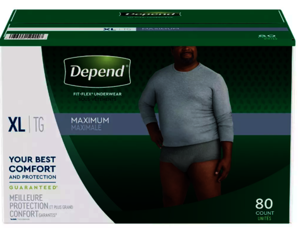 DEPEND FIT FLEX MALE XL 80CT/1