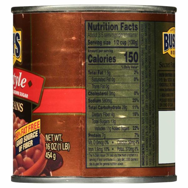 BUSH BAKED BEANS HOMESTYLE 16OZ/12