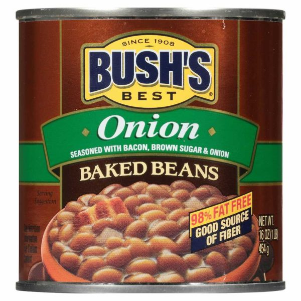 BUSH BAKED BEANS W/ONION 16OZ/12