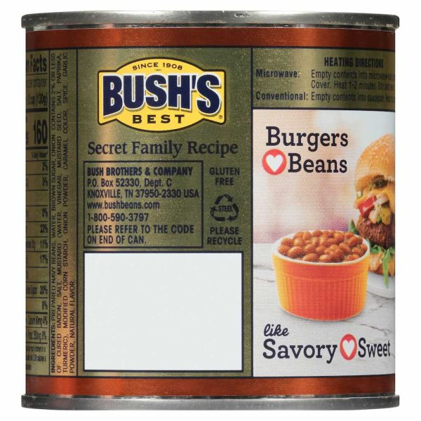 BUSH BAKED BEANS W/ONION 16OZ/12