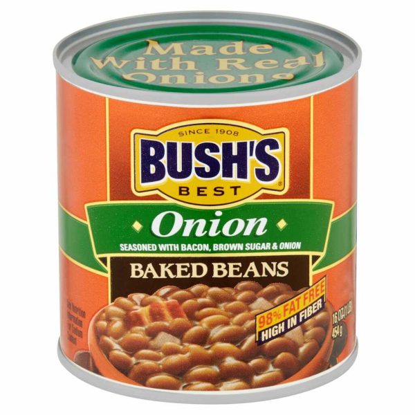 BUSH BAKED BEANS W/ONION 16OZ/12