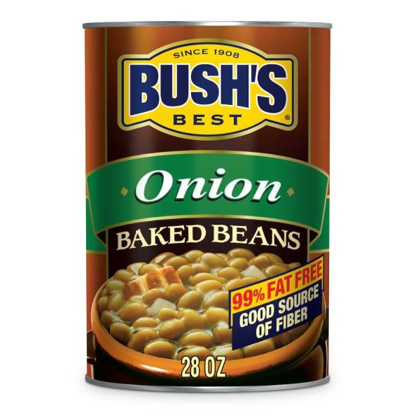 BUSH BAKED BEANS W/ONION 28OZ/12