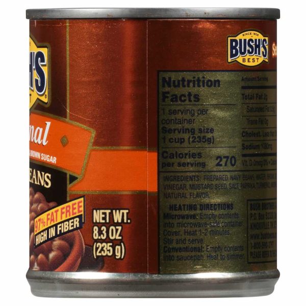 BUSH BAKED BEANS 8.3OZ/12