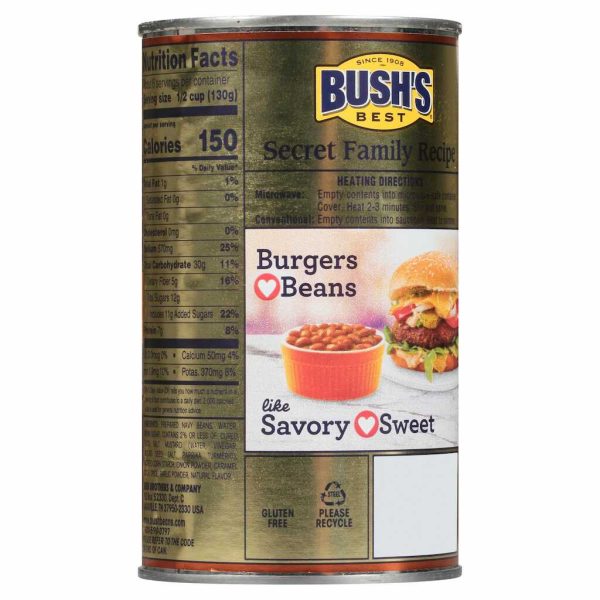 BUSH BAKED BEANS 28OZ/12