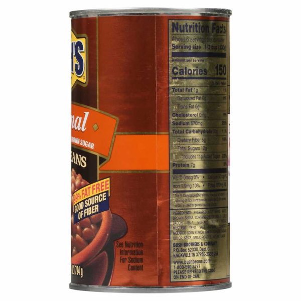 BUSH BAKED BEANS 28OZ/12