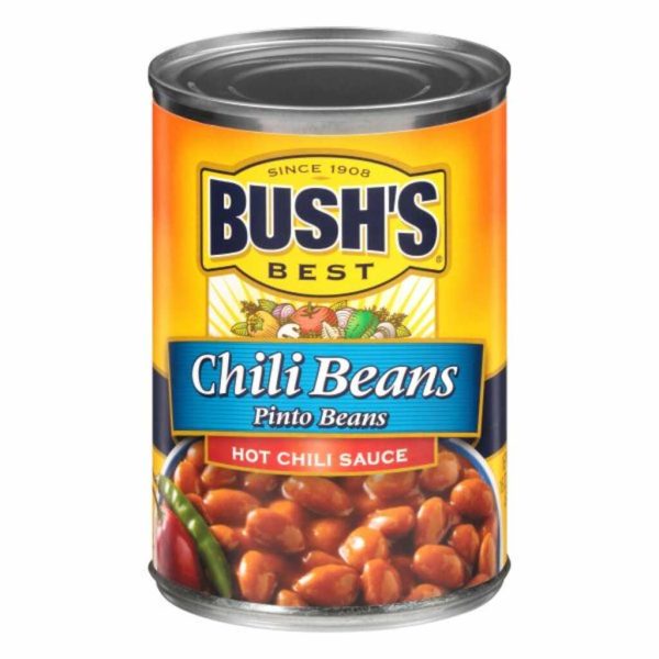 BUSH CHILI BEANS HOT 16OZ/12