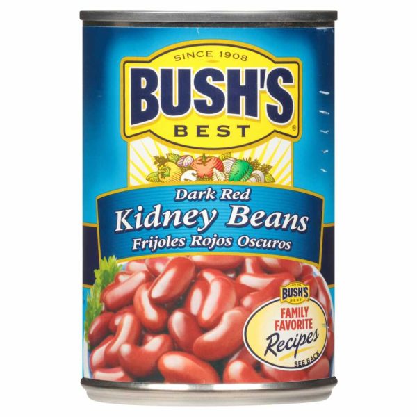 BUSH DARK RED KIDNEY BEANS 16OZ/12