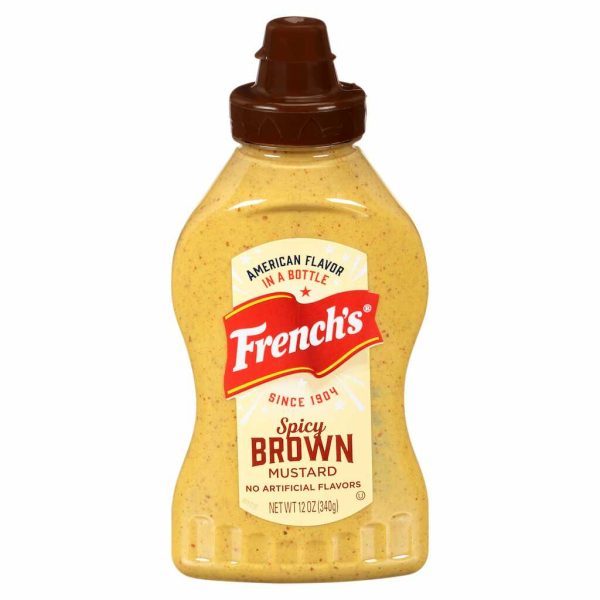 FRENCHS SPCY BROWN MUSTARD 12OZ/12