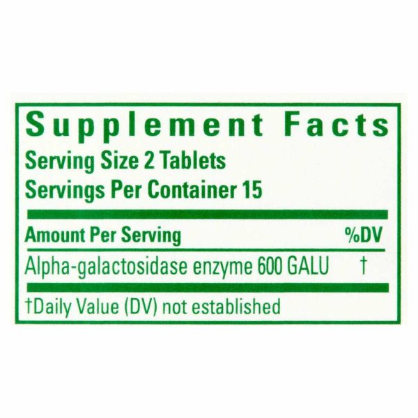 BEANO GAS RELIEF DIGST TABLETS 30CT/1