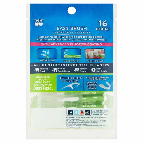 DENTEK EASY BRUSH TIGHT 16CT 0/1