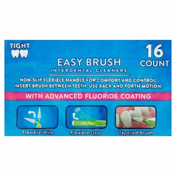 DENTEK EASY BRUSH TIGHT 16CT 0/1