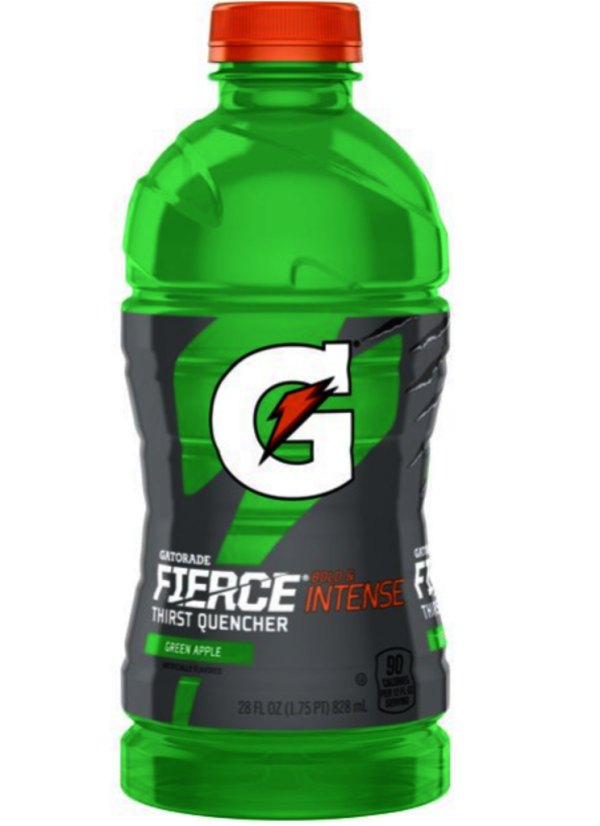 GATORADE FIERCE GREEN APPLE 28OZ/15