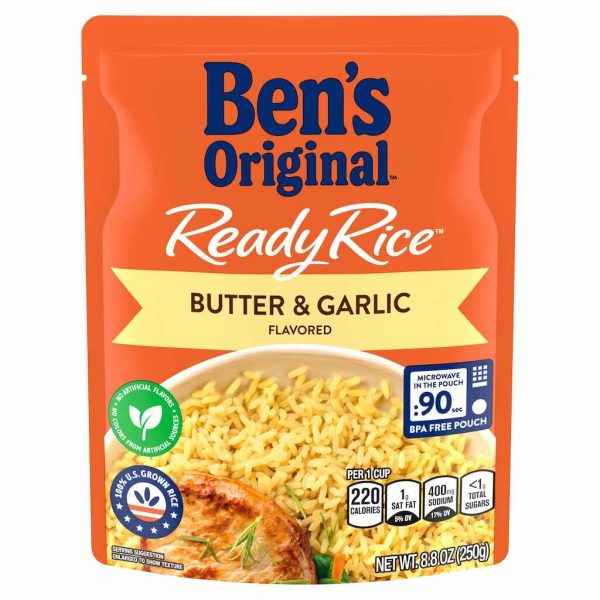 BEN'S ORG RDY RICE BTTER&GRLIC 8.8OZ/12