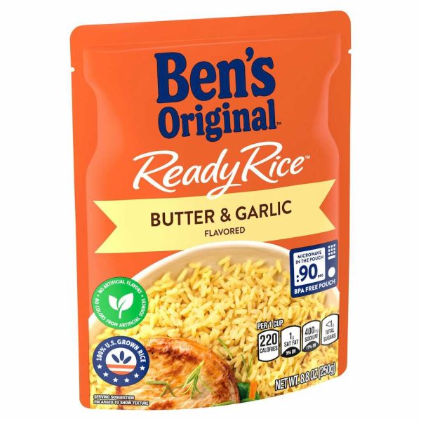 BEN'S ORG RDY RICE BTTER&GRLIC 8.8OZ/12