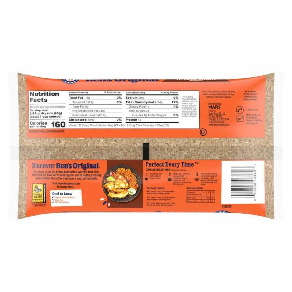 BEN'S ORG ORIGINAL BROWN RICE 2LB/12