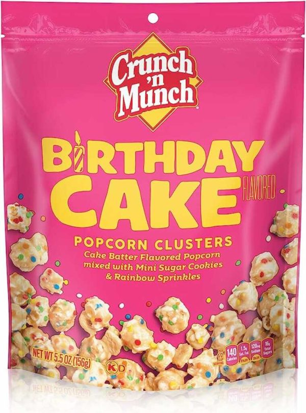 CRUNCH MUNCH BIRTHDAY CAKE POPCORN 5.5OZ/12