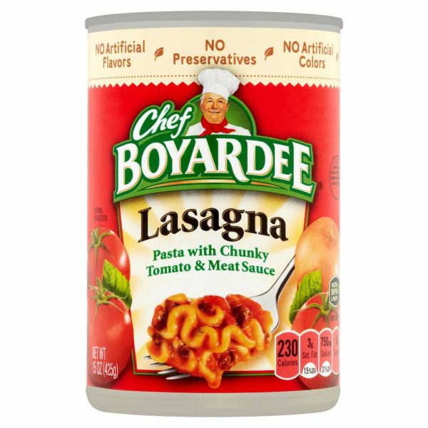 CHEF BOY LASAGNA CAN 15OZ/24