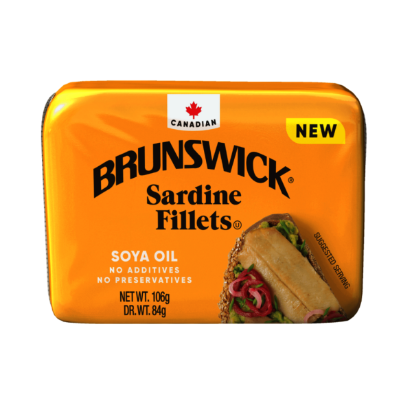 BRUNSWICK SARDIN FILL SOY OIL 106GM/18
