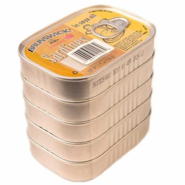BRUNSWICK SARDINES SOY OIL 5PK 106GM/12