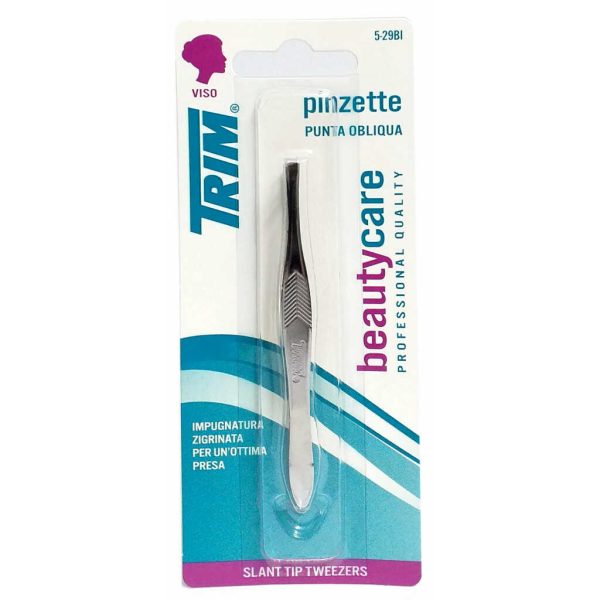 TRIM SLANT TIP TWEEZERS 1CT/1