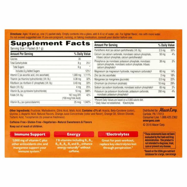 EMERGEN C SUPER ORANGE 30CT/1