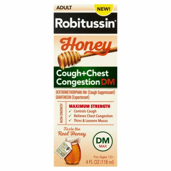 R TUSSIN HONEY COUGH CHEST CON 4OZ/1
