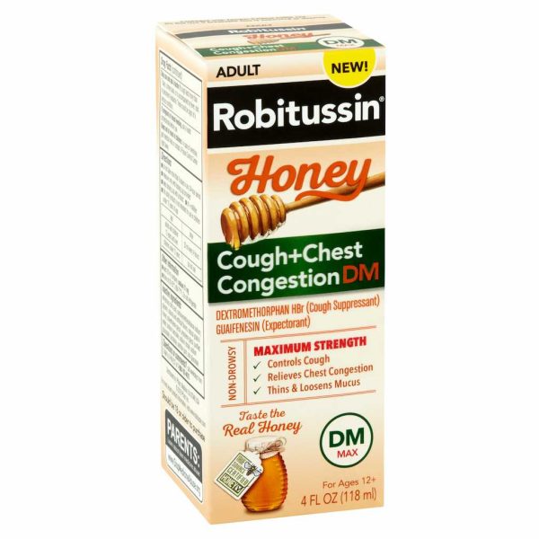 R TUSSIN HONEY COUGH CHEST CON 4OZ/1