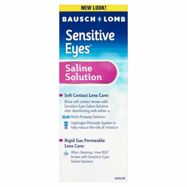 B&L SEN/EYE PLUS SALINE 12OZ/1
