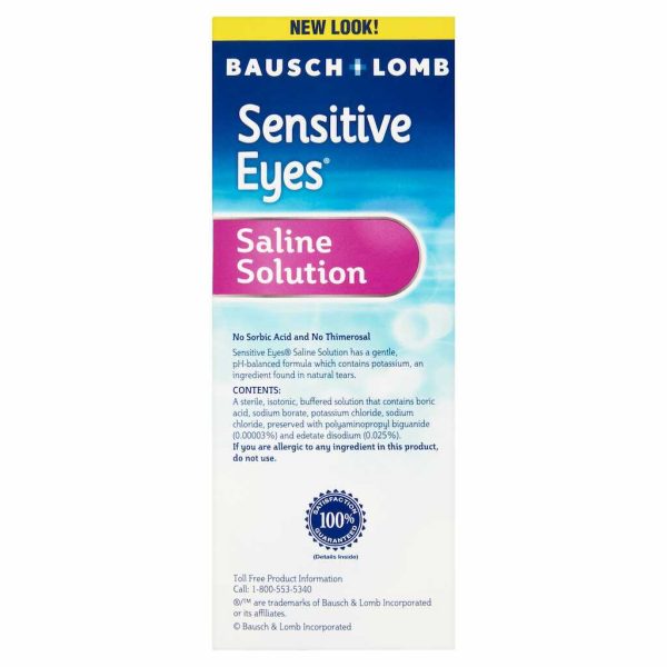 B&L SEN/EYE PLUS SALINE 12OZ/1