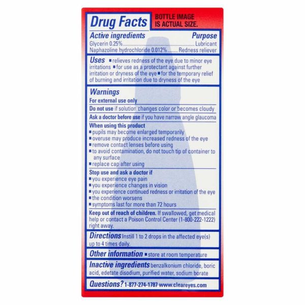 CLEAR EYES REDNESS RELIEF 0.5OZ/1