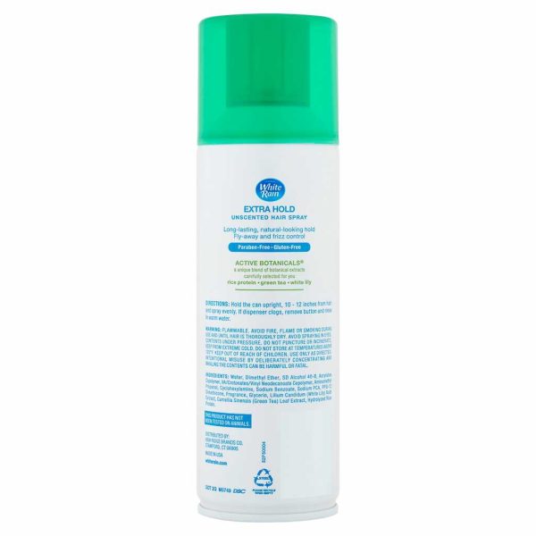 WHT RAIN USCENTED HAIR SPRAY 7OZ/1
