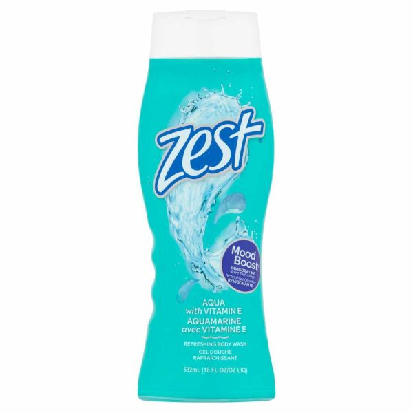 ZEST BODY WASH AQUA 18OZ/1