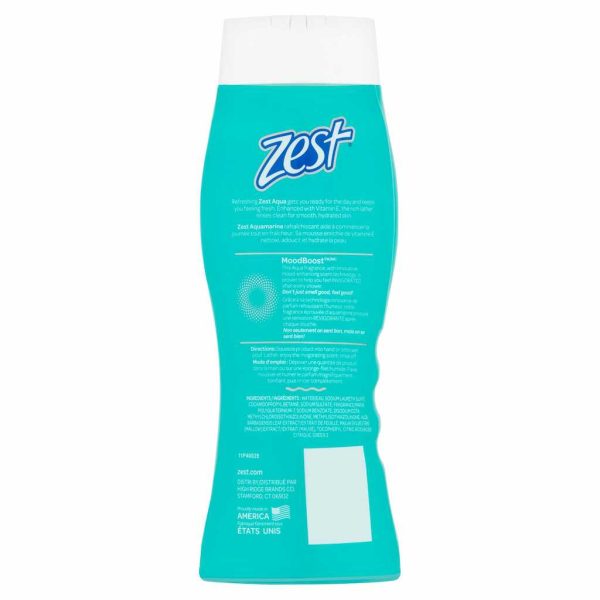 ZEST BODY WASH AQUA 18OZ/1