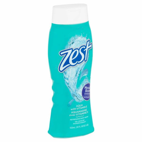 ZEST BODY WASH AQUA 18OZ/1