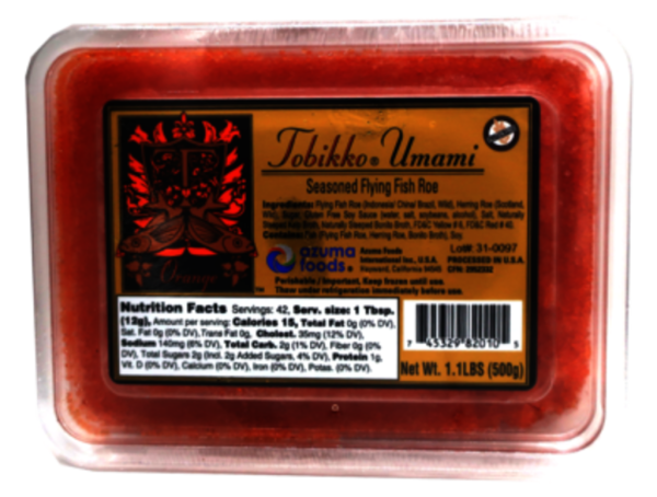 TOBIKO RED FLY FISH ROE 1.1LB/1