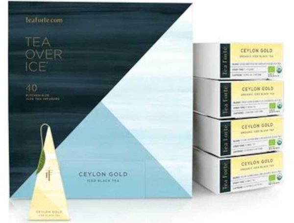 X-TEA OVER ICE CYLON GOLD TEA FORTE 40CT TEA FORTE