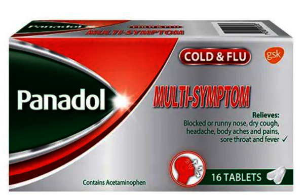 PANADOL MULTISYMPTOM TABLET 16CT/1