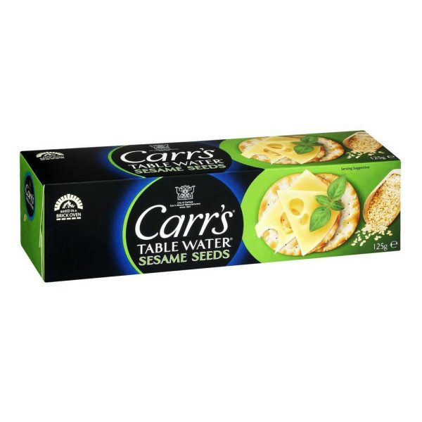 CARR TABLE WATER SESAME CRACKR 125GM/12