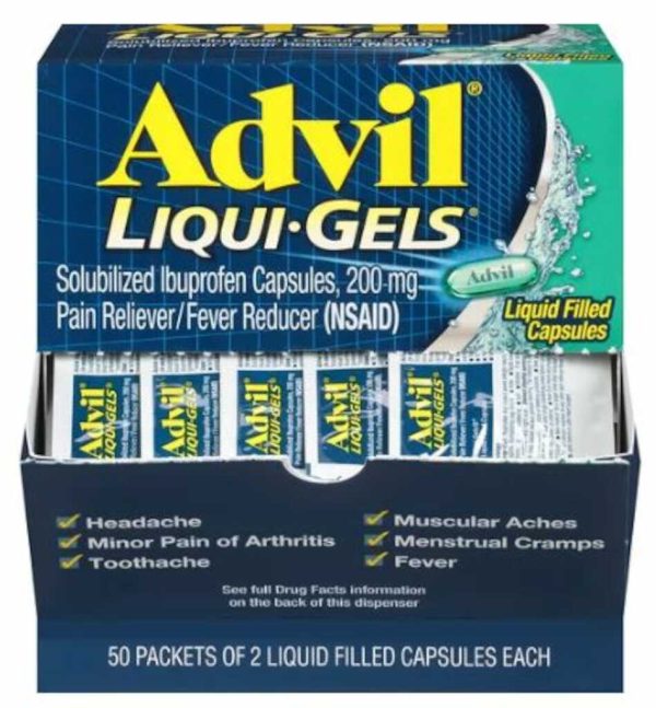 ADVIL LIQUIDGELS DISPENSER 50 x 2CT