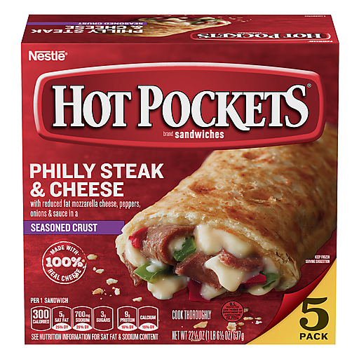 Hot Pockets 5 Pack Philly Steak & Cheese Sandwiches 5 Ea